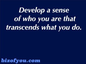 sense of who you are