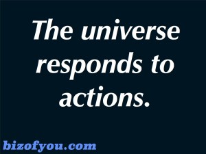 universe responds