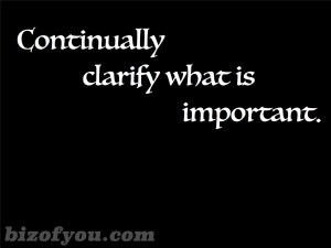clarify importance