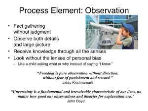 non judgmental observations