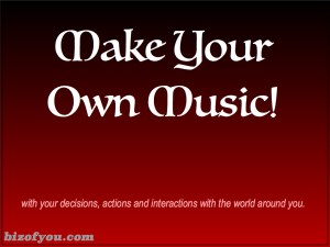 It's upon us to find our own rhythm and express it to add to the music of the spheres.